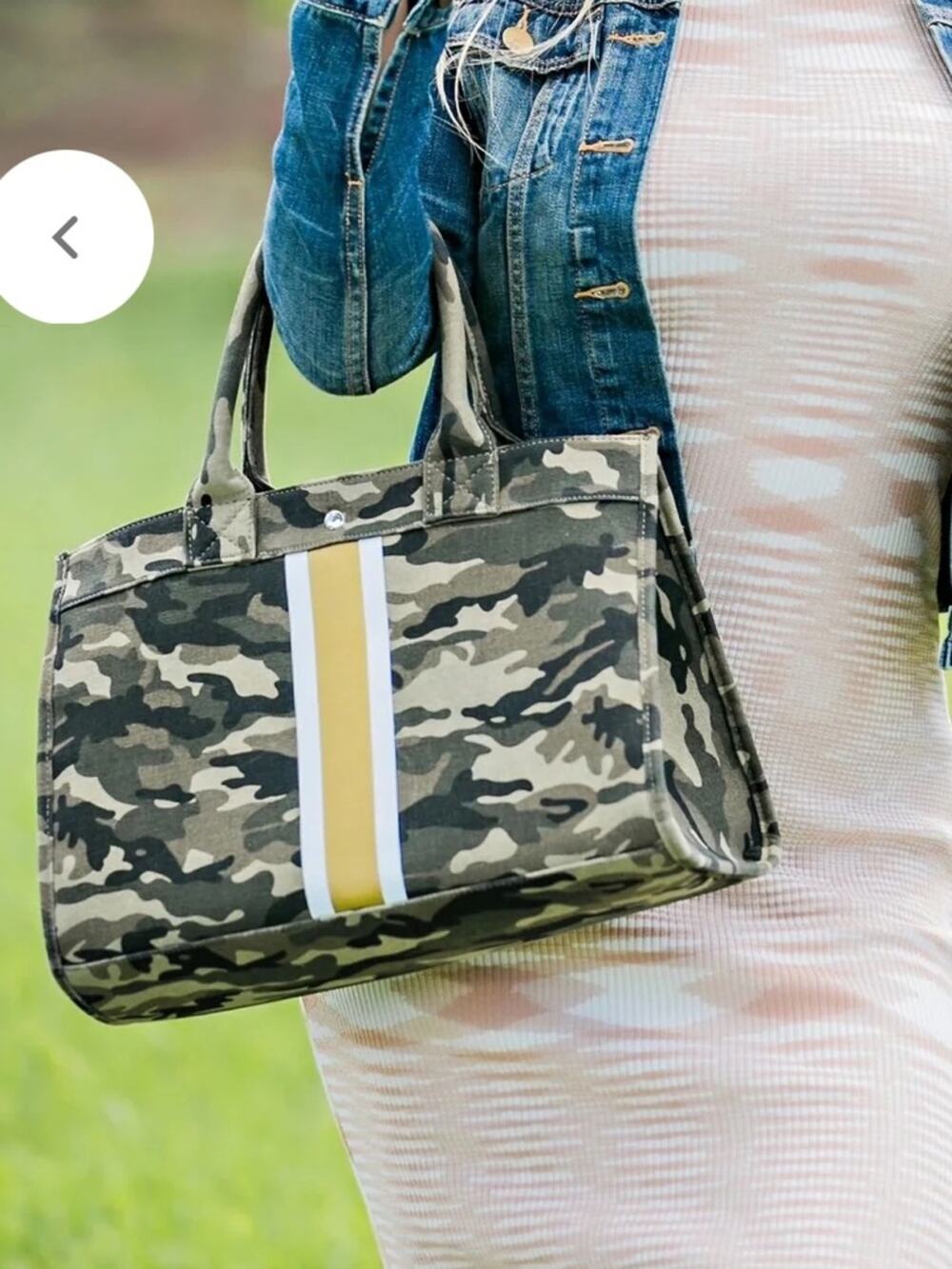 NWOT Milly Kate Camo Satchel Tote